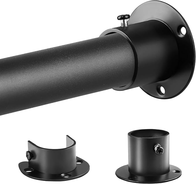 Closet Rods for Hanging Clothes, 1.3 Inch Diameter Heavy Duty Closet Rod 17-64 by DwelSpire