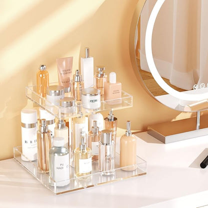 NIUBEE 2-Tier Acrylic Bathroom Cosmetic Storage Organizer - Image 6