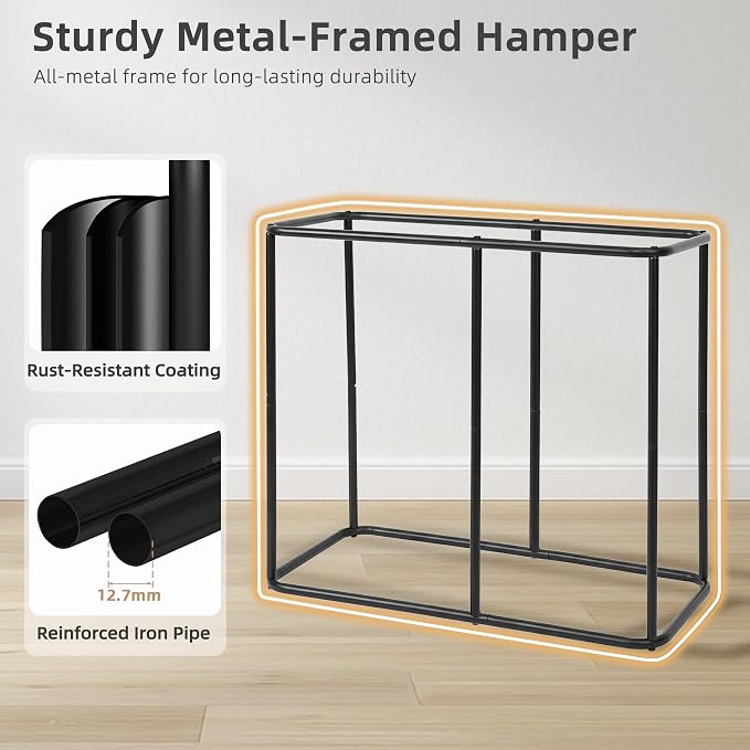 STORAGE MANIAC Triple Laundry Hamper - Image 5