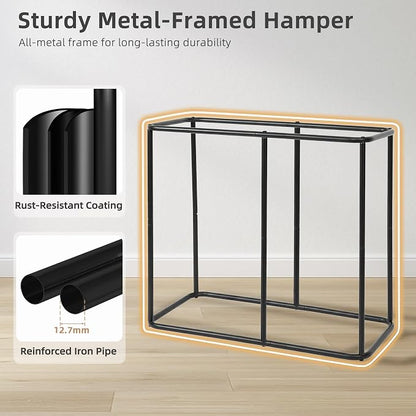 STORAGE MANIAC Triple Laundry Hamper - Image 5