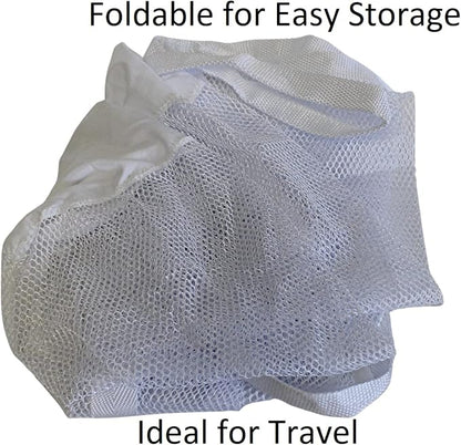 Large Soft Nylon Mesh Laundry Basket - Image 7