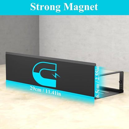 Metal Magnetic Spice Rack for Refrigerator Clear, 2 Pack | Magnetic Shelves - Image 2