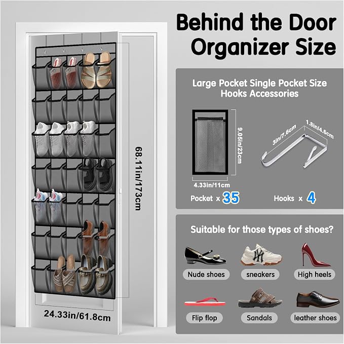 35 Compartment Over The Door Storage - Image 3