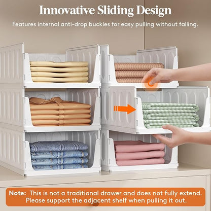 Lifewit 20 Pack Stackable Closet Organizers and Storage Basket - Image 2