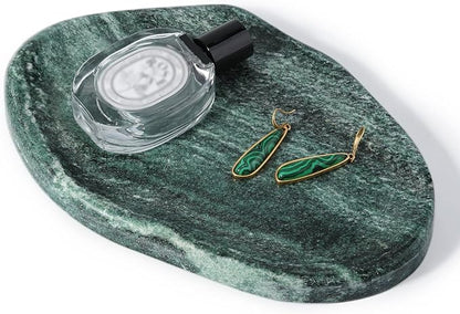 Koville Green Marble Cloud Shape Vanity Tray, Serving Stone Key Tray - Image 9