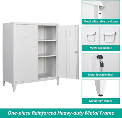 SISESOL White Metal Cabinet - Image 5