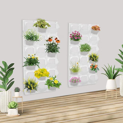 36-Pot Vertical Wall Planter, Modular Stackable Garden - Image 4