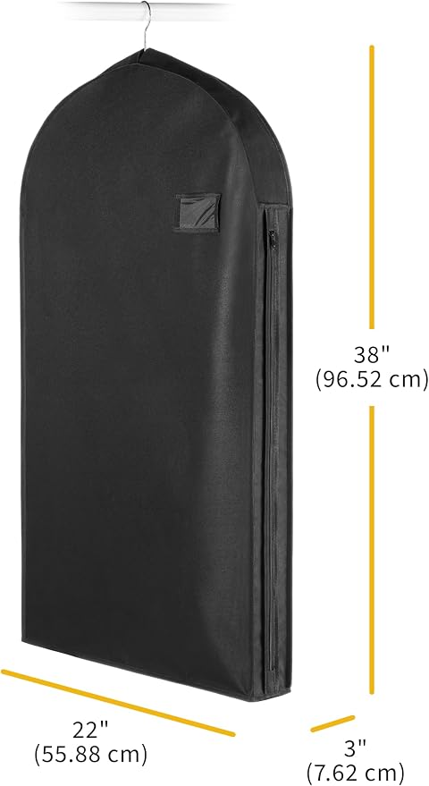 Whitmor Deluxe Suit Garment Bag, Jackets & Uniforms, Water-Repellent Polyester - Image 5