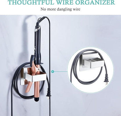 Straighteners Holder Wall Mounted Curling Iron Holder Metal Hair Dryer Holder - Image 4