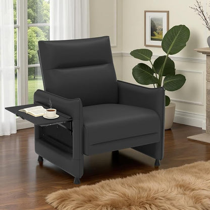 Upholstered Accent Sofas Set of 2, Modern Faux Leather Sofa Chairs - Image 8
