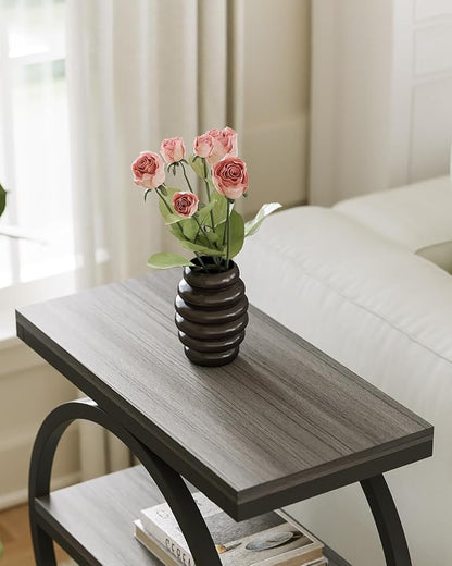 LITTLE TREE End Table, 3-Tier Side Table, Slim Sofa Side Table - Image 4
