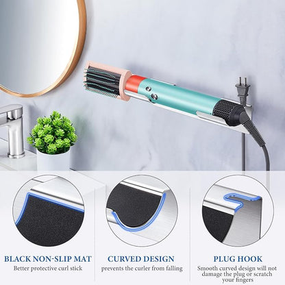 2 PCS Wall Mount Curling Iron Holder and Hair Tool Organizer - Image 5