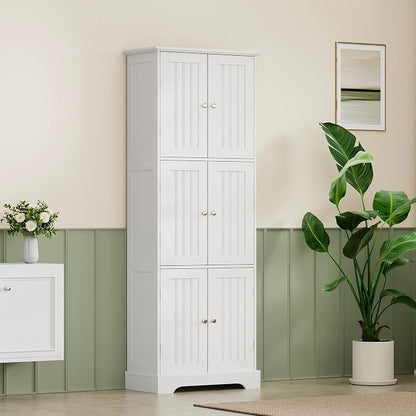 ChooChoo 63.2" Tall Bathroom Storage Cabinet - Image 2