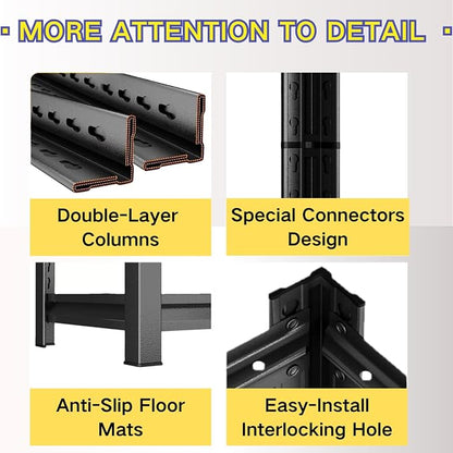 Garage Shelving, Heavy Duty Storage Shelves, Adjustable Boltless Units | Metal - Image 5