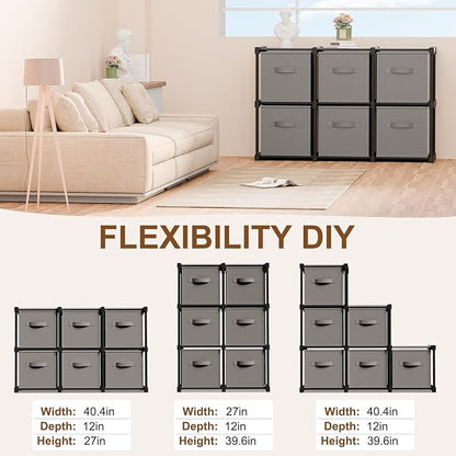 Briwooody 6 Cube Storage Organizer Bins - Image 2