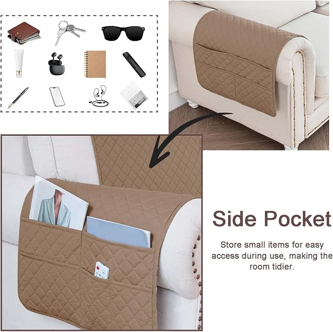 Waterproof Sofa Armrest Cover Headrest Cover - Image 4
