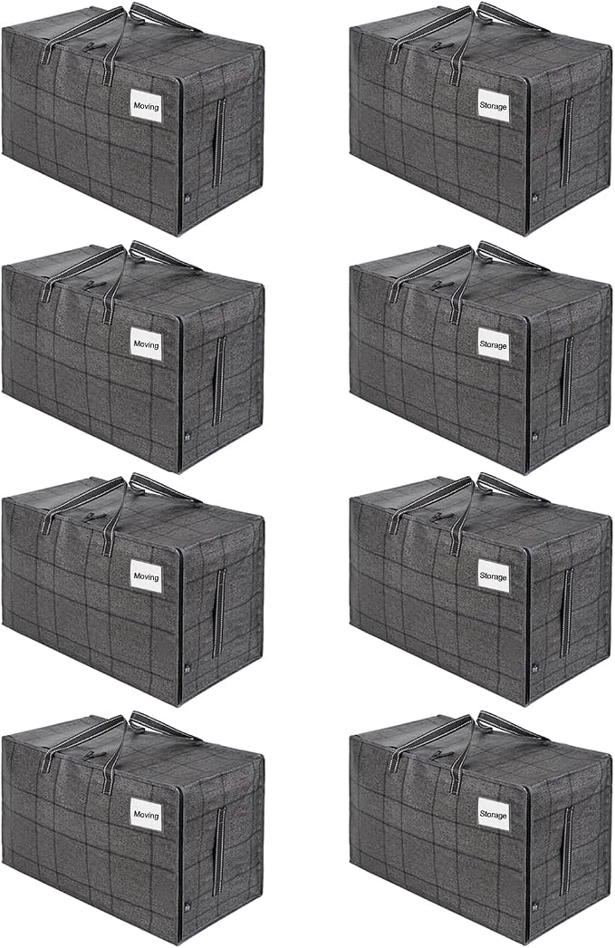 VENO 8 Pack Moving Bags, Moving Supplies, Moving Boxes, College Packing Storage by Veno