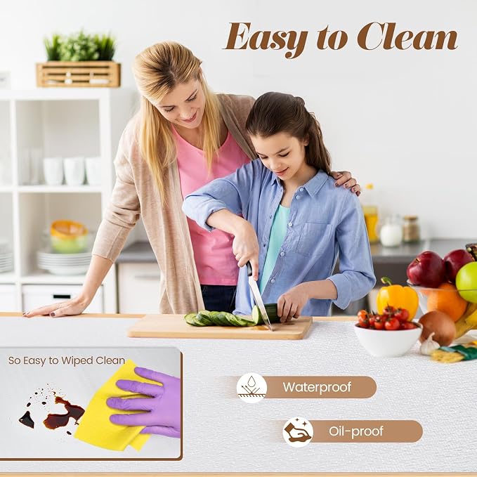 Drawer Shelf Liner for Kitchen Cabinets, Non Adhesive Slip Resistant Shelf - Image 4