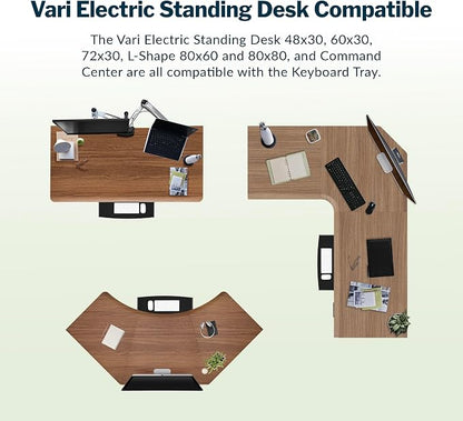 Vari Slide-Out Keyboard Tray – Ergonomic Under-Desk Pull-Out Shelf - Image 6