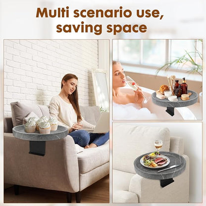 Couch Tray, Adjustable Couch Tray and Detachable Wooden Couch armrest Trays - Image 6