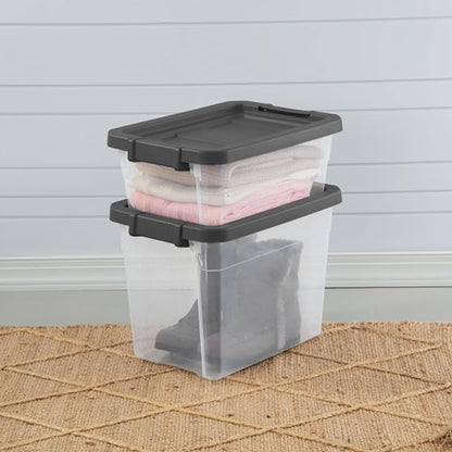 Sterilite 18-Pack Modular Stacker Box, Durable Clear Plastic Storage Bins - Image 8