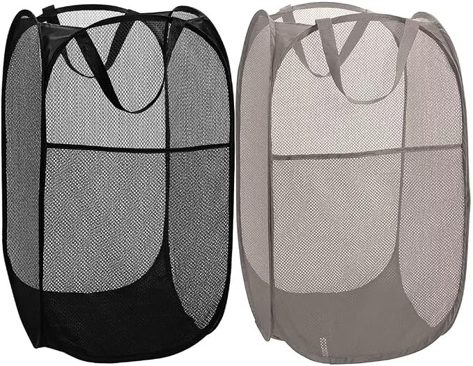 BATTOO Deluxe Strong Mesh Pop up Laundry Hamper Basket by BATTOO