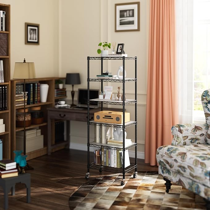 Golpart Small Shelves Storage Wire Metal Adjustable Shelf Unit - Image 2
