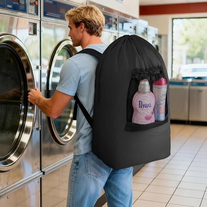 Lifewit Laundry Bag, Extra Large Laundry Backpack - Image 7