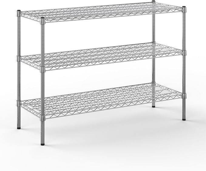 18" Deep x 48" Wide x 34" Height Wire Shelving Kit | 3-Tier | NSF Commercial by Regal+Altair