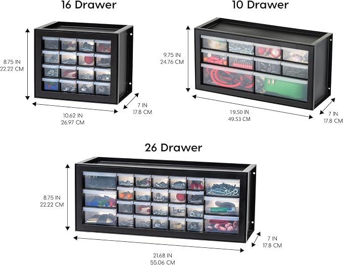 IRIS USA 26-Drawer Teacher Toolbox, Made in USA, Craft Supplies, Building Bricks - Image 4