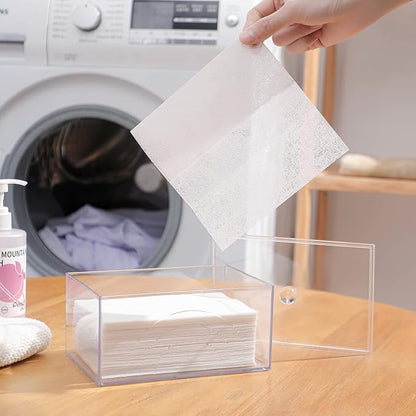 zoocatia Farmhouse Laundry Dryer Sheet Holder Clear Detergent Pods Container - Image 4