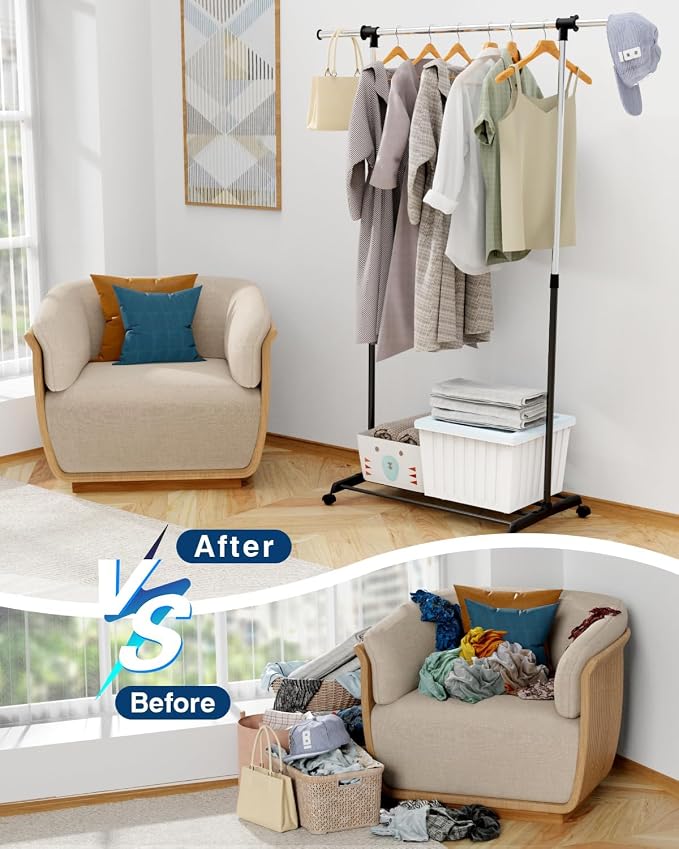 Whitmor Deluxe Adjustable Garment Rack - Image 3