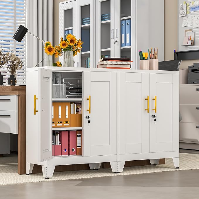 pozdeg 35.43" Metal Storage Cabinet - Image 2