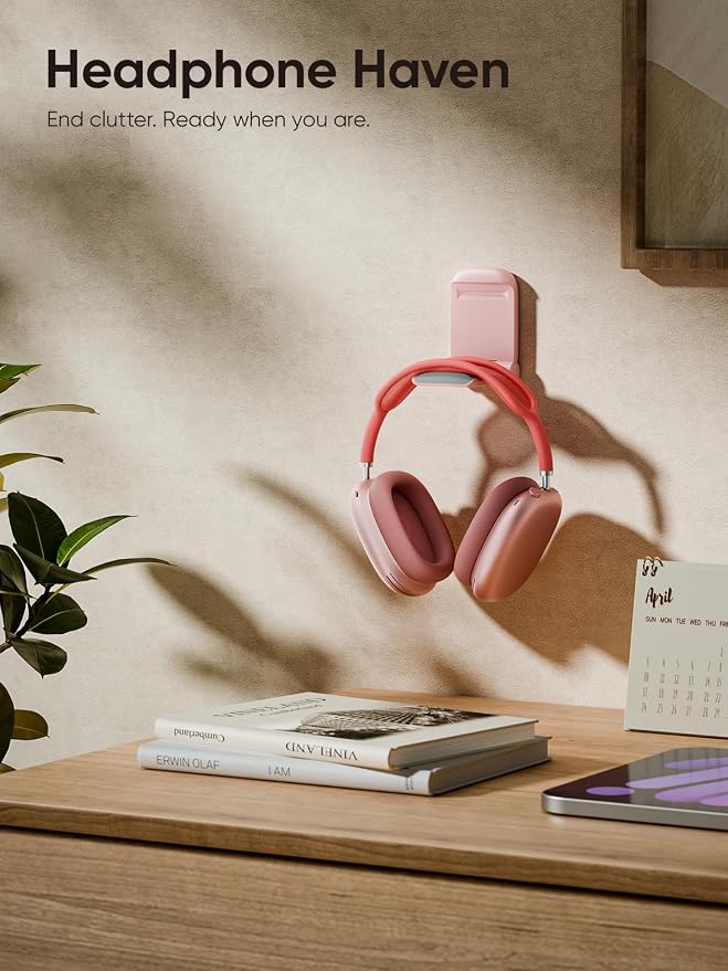 MAMUVIMO Headphone Stand, Headset Stand Foldable ＆ Sticky, Headphone Holder - Image 6