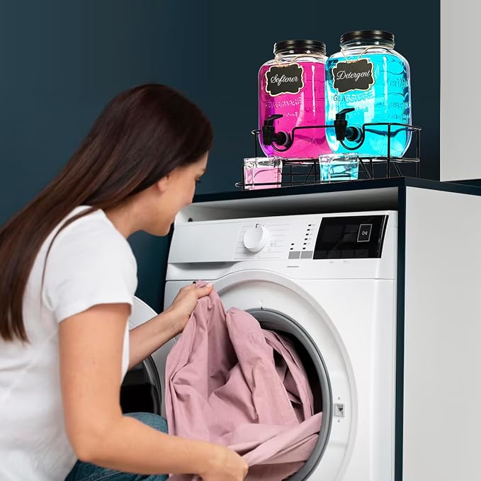 Roetell 2 Sets 1 Gallon Laundry Detergent Dispenser - Image 6