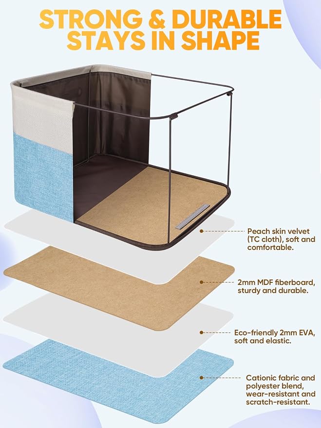 BALEINE 4 Pack Fabric Storage Bins - Image 3
