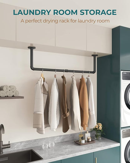 OROPY Industrial Pipe Clothes Rack Wall Mounted Set of 2, 38.4 inches Heavy - Image 5