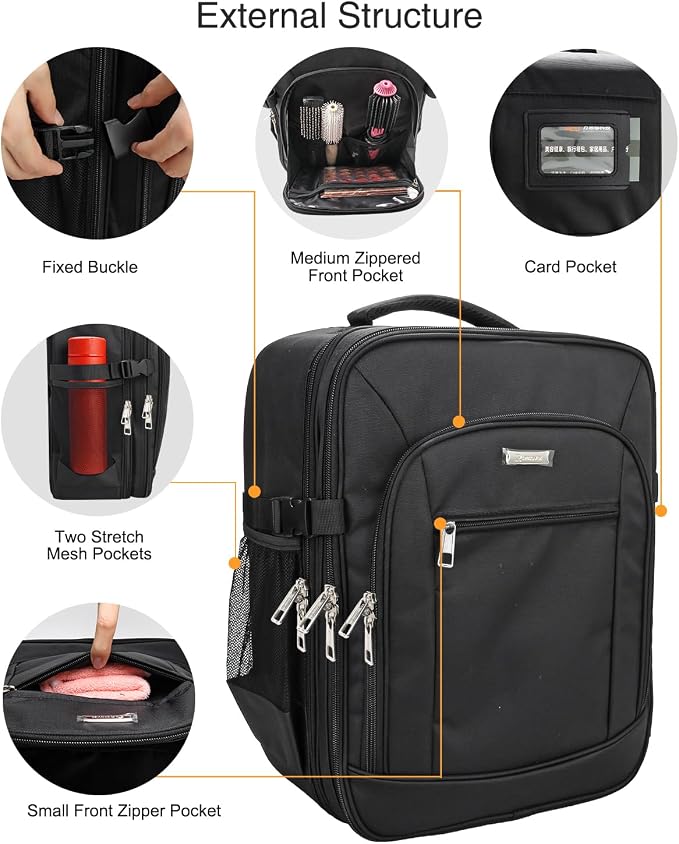 Makeup Backpack Professional Makeup Artist Bag Extra Large Cosmetic Bags - Image 8
