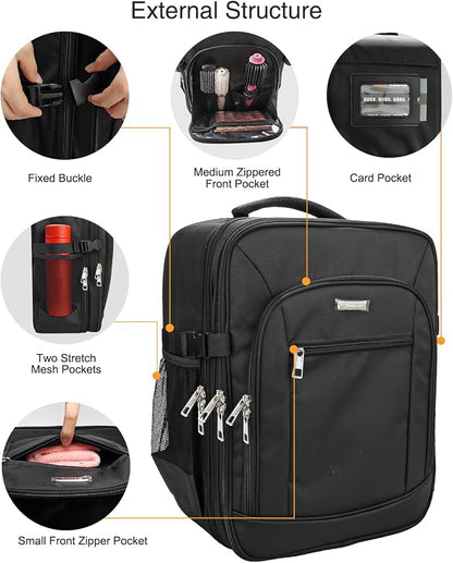 Makeup Backpack Professional Makeup Artist Bag Extra Large Cosmetic Bags - Image 8