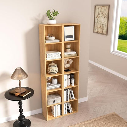 Wooden 6 Cube Storage Organizer, 6 Tier Storage Cubes Unit Display Cubby - Image 2