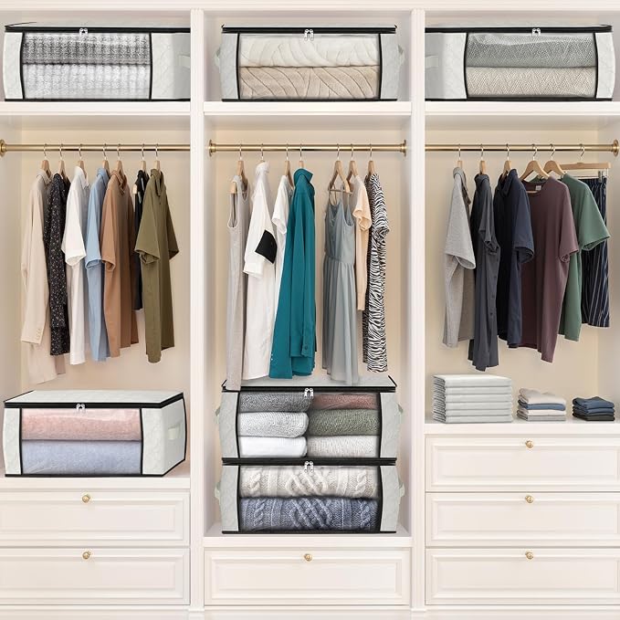 Fab totes 35L Closet Organizers and Storage, Foldable Under Bed Storage - Image 7