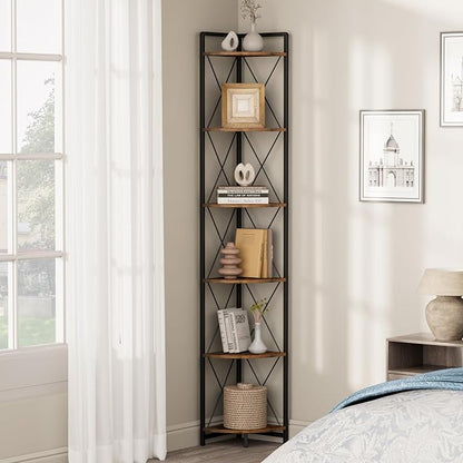 6 Tier Corner Shelf Stand, Metal Corner Shelf, Plant Stand Display Shelf - Image 7