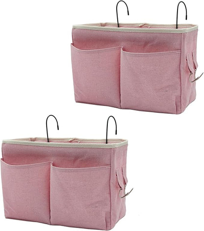 2-Pack Bedside Caddy Bedside Hanging Storage Basket Multi-Function Organizer by Someteth
