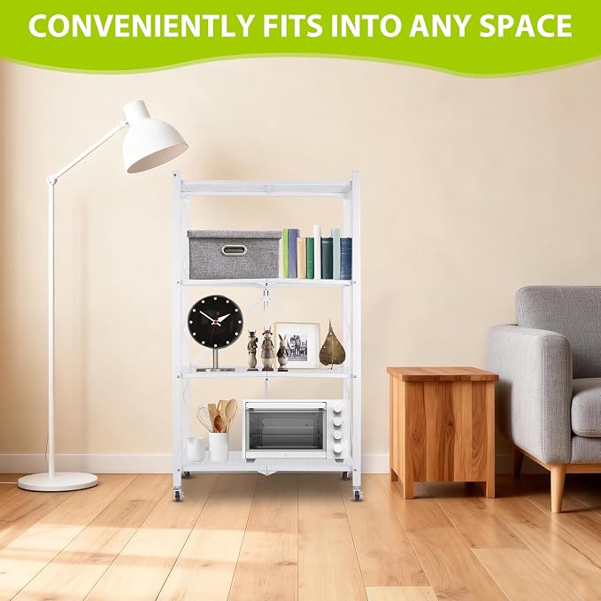 4-Tier Foldable Storage Shelf - Image 7