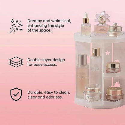 2-Tier Large-Capacity Storage for perfumes, Lipsticks&compacts.Smooth Silent - Image 5