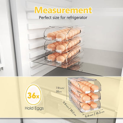 Egg Holder for Fridge, Automatic Steady Rolling Egg Container - Image 6