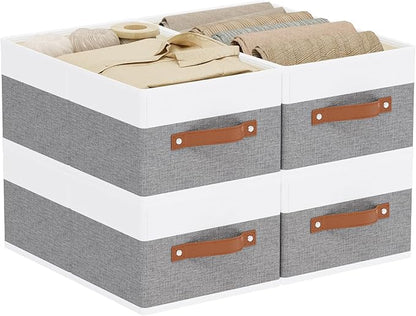 Storage Boxes, 16.1 × 9.8 × 6.5 Inch Storage Baskets by YheenLf