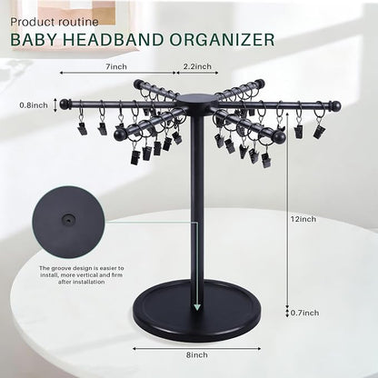 POVETIRE Headband Holder Bow Organizer - Image 3