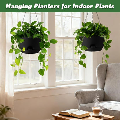 13-inch Oversized Hanging Planter Set of Two, Planters - Image 4