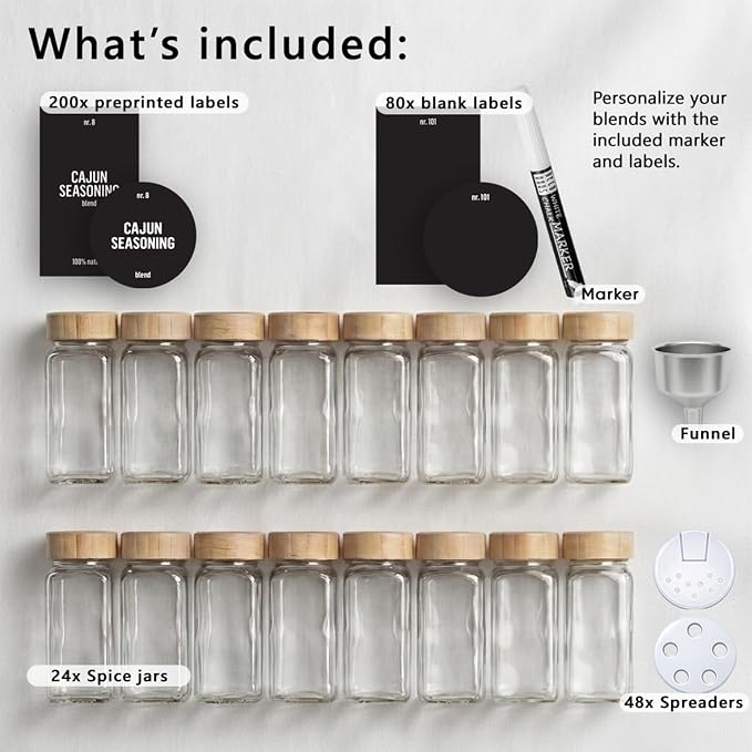Deco haus Glass Spice Jars - Image 2